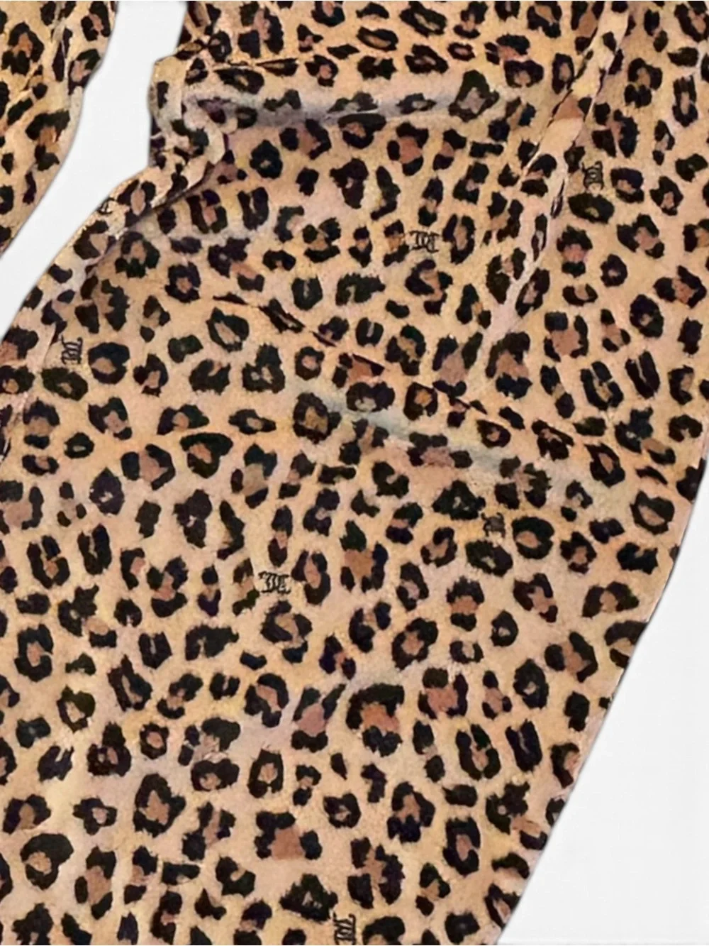 Juicy Couture Leopard Print Pajama Pants Pull On Sleepwear Mob Wife SZ M EUC